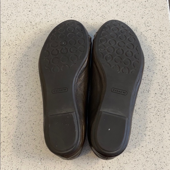 Brown leather Coach flats - Picture 4 of 6